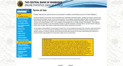 Desktop Screenshot of data.centralbank.org.bb