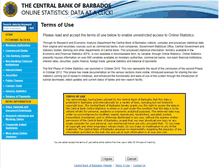 Tablet Screenshot of data.centralbank.org.bb